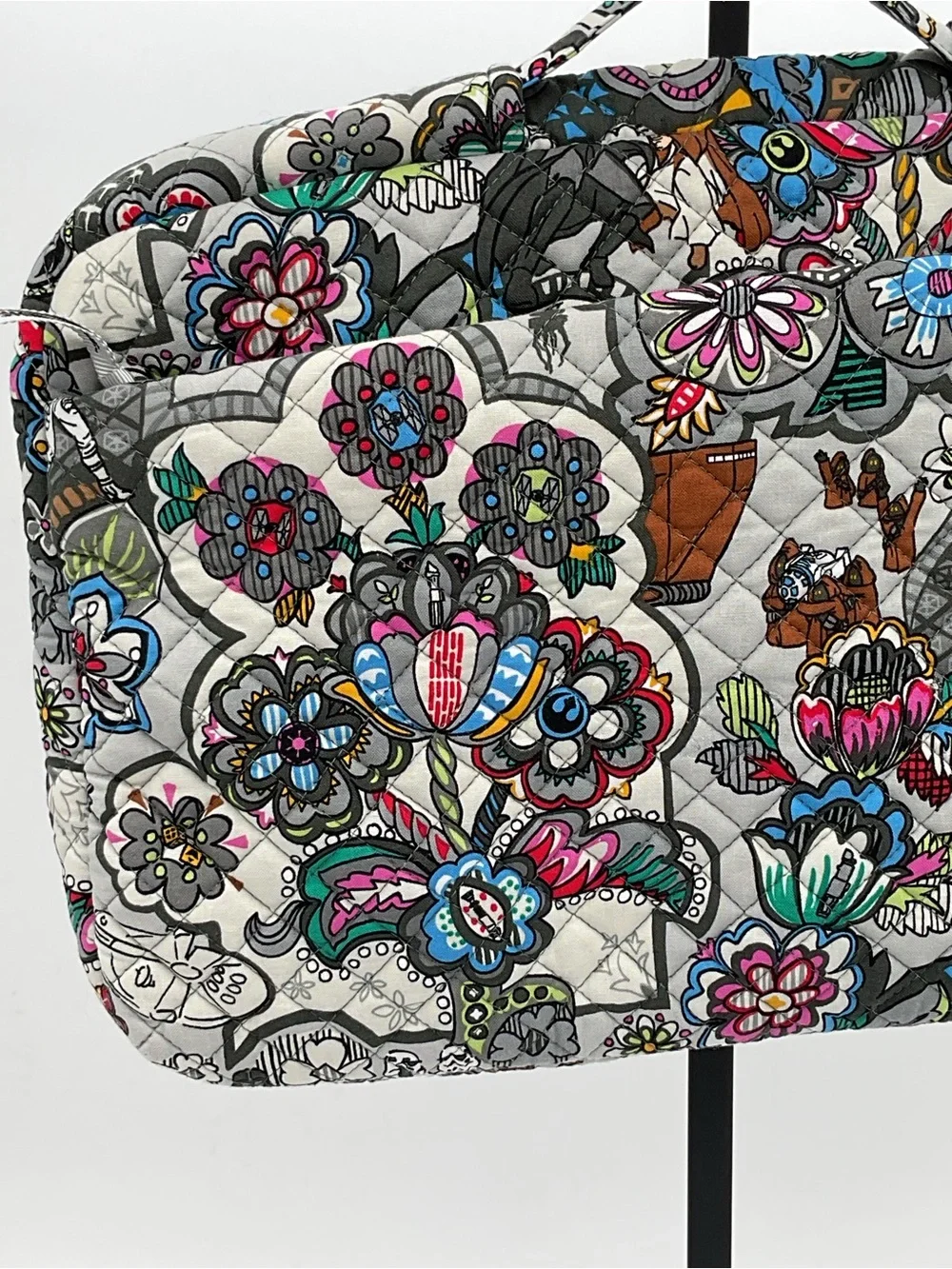 Vera Bradley Star Wars Floral Quilted Laptop Sleeve with Handle and Extra Pocket